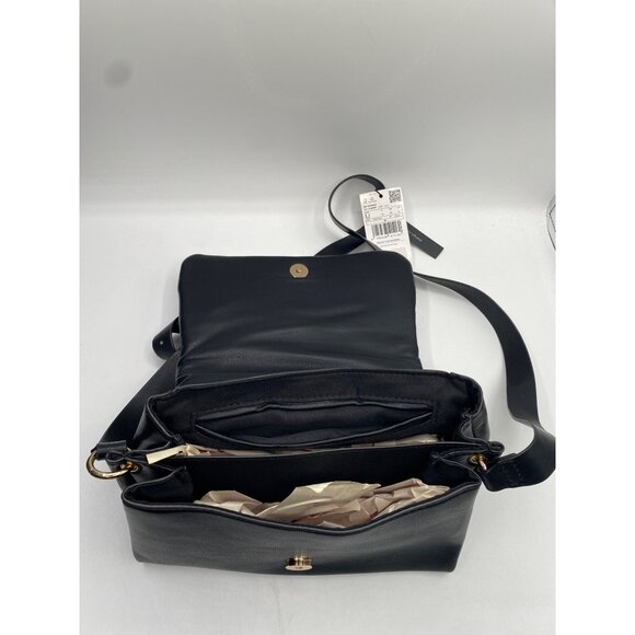 Leased Mango Women's Black Quilted Bag Size OS Defected (Stained & Small Scuff) - Picture 5 of 9